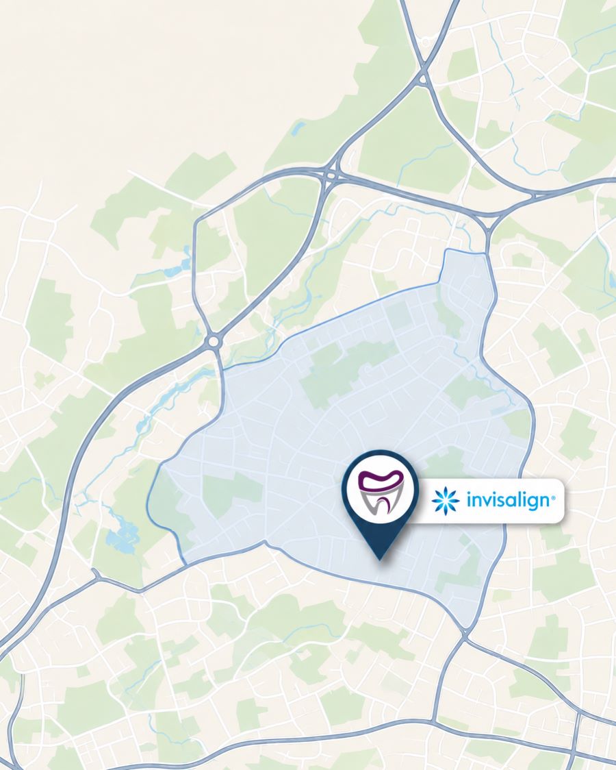 Map showing Lodge Causeway Dental Centre at 352–354 Lodge Causeway in Fishponds, Bristol