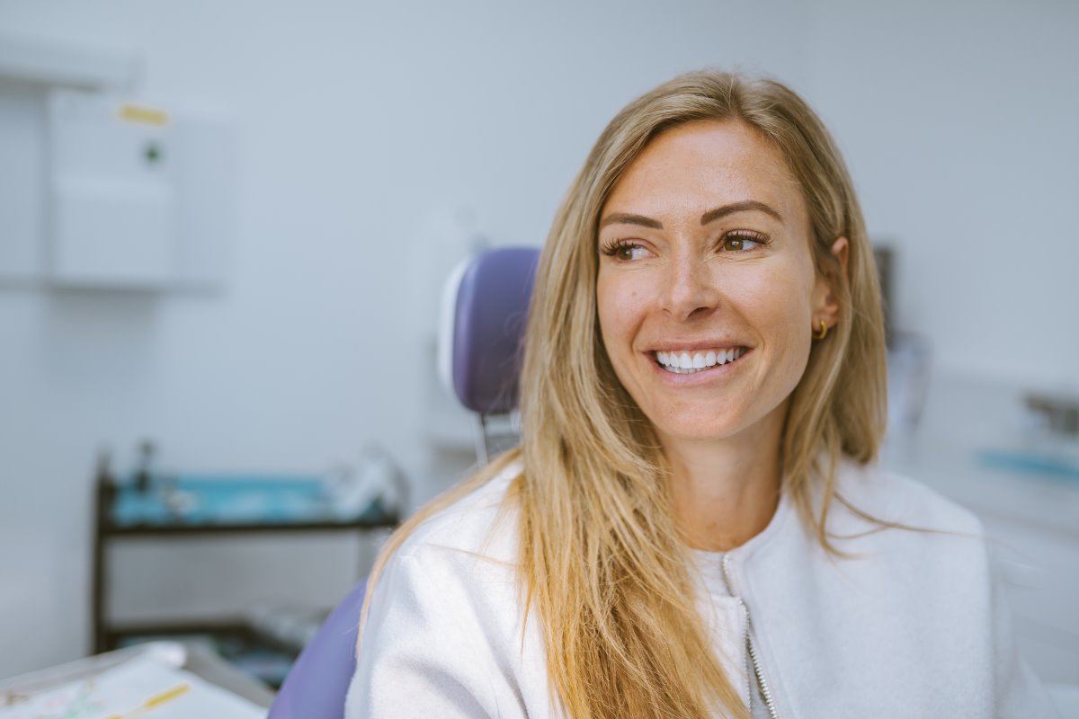 Patient smiling naturally after completing composite bonding treatment at Lodge Causeway Dental Centre in Bristol